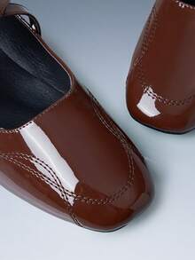 CUCCOO GRLICON Women's Buckle Design Casual Fashionable Flat Sandals - dark brown - View 5