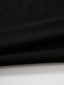 Comfortcana 大码女式休闲日常通勤时尚街头字母印花撞色包边短袖连体衣 - 彩色 - 查看 4