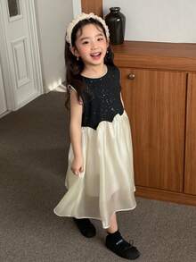 DAZY Girls Sleeveless Mesh Princess Dress, Fashionable Young Girl Summer Clothes - Multicolor - View 6