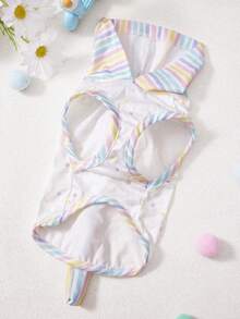 PETSIN Pet Autumn New Item Dog Hooded Vest Rainbow Western-Style Cat Teddy Bear Gradient Universal Thin Clothing - Blue - View 4