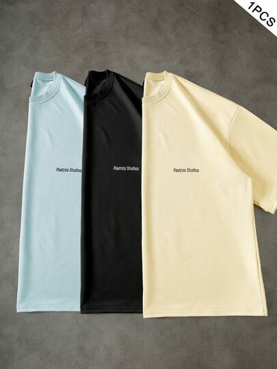  Pavtros Brand Men's Fashionable Casual Comfortable Printed T-Shirt, Suitable For Daily Wear, Valentine's Day Gift, Home, Gaming, Outdoor Music Festivals, Casual Outings, Hangouts With Friends, Gifts For Kids, Boyfriends/Husbands, Anniversary