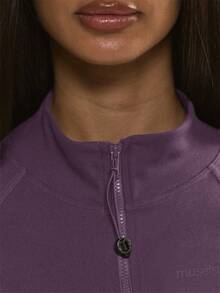 Musera Sport 短款拉链式BBL夹克（仅限板式网球冬季运动服，适合运动健身锻炼） - 紫色 - 查看 2