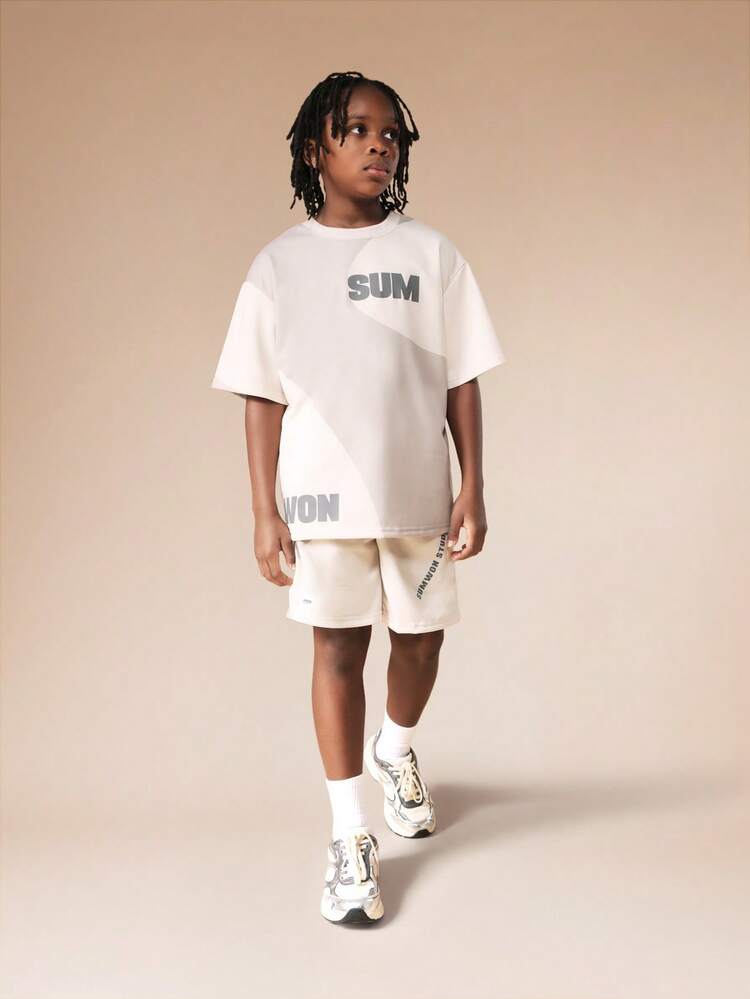Oversized Jersey T-Shirt And Shorts Set