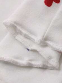 DAZY 女士秋季两件套快乐狗狗印花星星图案宽松长袖长裤睡衣套装 - 米色 - 查看 9