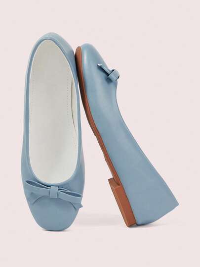 CUCCOO DOLLMOD Cute Fairy Flat-Bottomed Bow Commuter Shoes New Spring And Summer New Shallow Mouth One-Pedal Comfortable Soft-Soled French Ballet Shoes Grandma Shoes