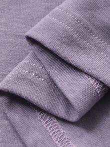 DAZY Women's Soft Cardigan & Tie-Waist Maxi Dress Homewear Set - Dusty Purple - View 7