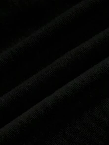 SHEIN EZwear Áo croptop đơn giản, thanh lịch, buộc dây phía trước, màu đen, họa tiết hoa lan, thích hợp cho kỳ nghỉ, đi biển, đám cưới, sinh nhật, dã ngoại, tiệc tùng, phong cách sang trọng. - Nhiều màu - Xem 3