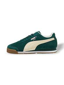 Puma 运动鞋，绿色麂皮，Terrain Alpine Snow 雪地鞋款，吸汗透气，轻便保暖，百搭纯色，易洗快干，适合运动、户外、日常穿着，男女通用，深绿色/米色，货号 398635-10 - 深綠色/米色 - 查看 1