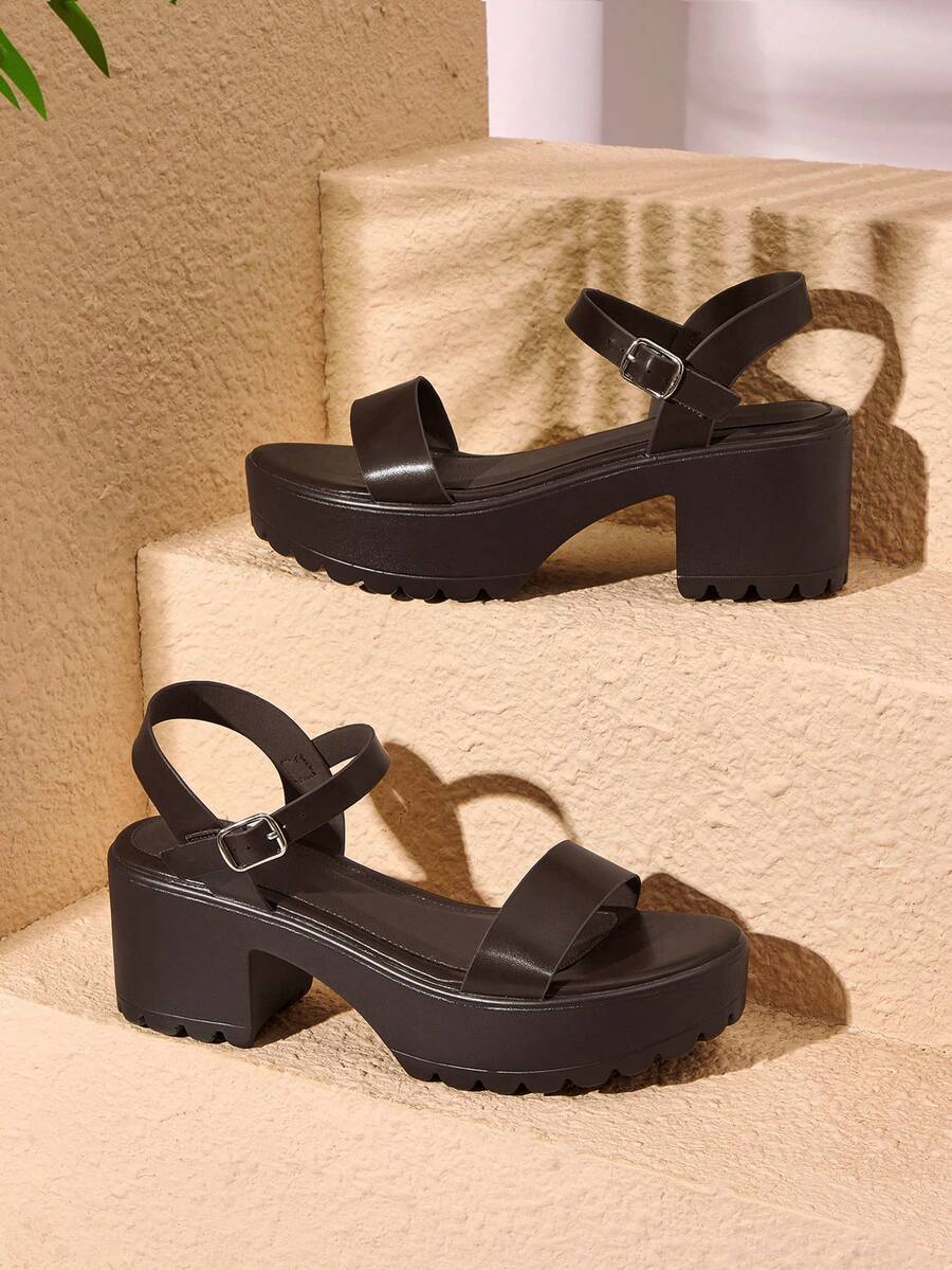 HighSole 女士时尚黑色高跟凉鞋,适合夏季毕业典礼、舞会、度假等各种场合,包括夏季、圣诞节、秋季、新年等节日。 - 咖啡棕羊紋 - 查看 1