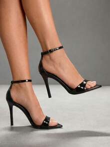 CUCCOO SZL Women Heeled Sandals Valentine's Day - Black - View 4