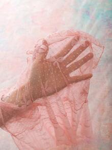 Romantic Countryside Bowknot Mesh Women's Nightgown - Pink - View 7