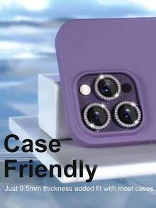 2Pcs Purple Light Anti-Spy Tempered Glass Screen Protector, Anti-Blue Light, Privacy Protection, Compatible With IPhone 11/12/13/14 Pro Max/15 Pro Max/16/16 Plus/16 Pro/16 Pro Max/16e/17/17 Air/17 Pro/17 Pro Max - Purple - View 16