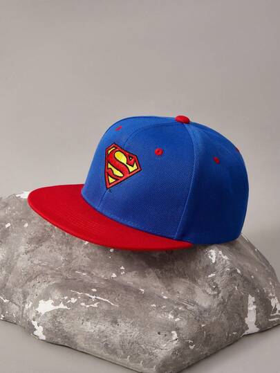 DC Women Core X SHEIN 1 Pc,2-Tone Cap,Baseball Game Fits,Basketball,Fall Fits,Sports Style,90's Outfit,Bright Colors,Flat Brim Hat,Adjustable Casual Dad Hat Sports Sun Hat For Women & Men, Sun Protection Casual Cap For Travels, Parties And Beach