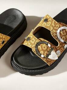 Solecia Women Platforms & Wedge Sandals - Yellow - View 9