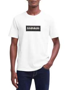 Napapijri Men's T-Shirts White - BRIGHT WHITE - View 1