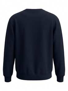 Men's Sweatshirt Navy Blue - Black - View 5