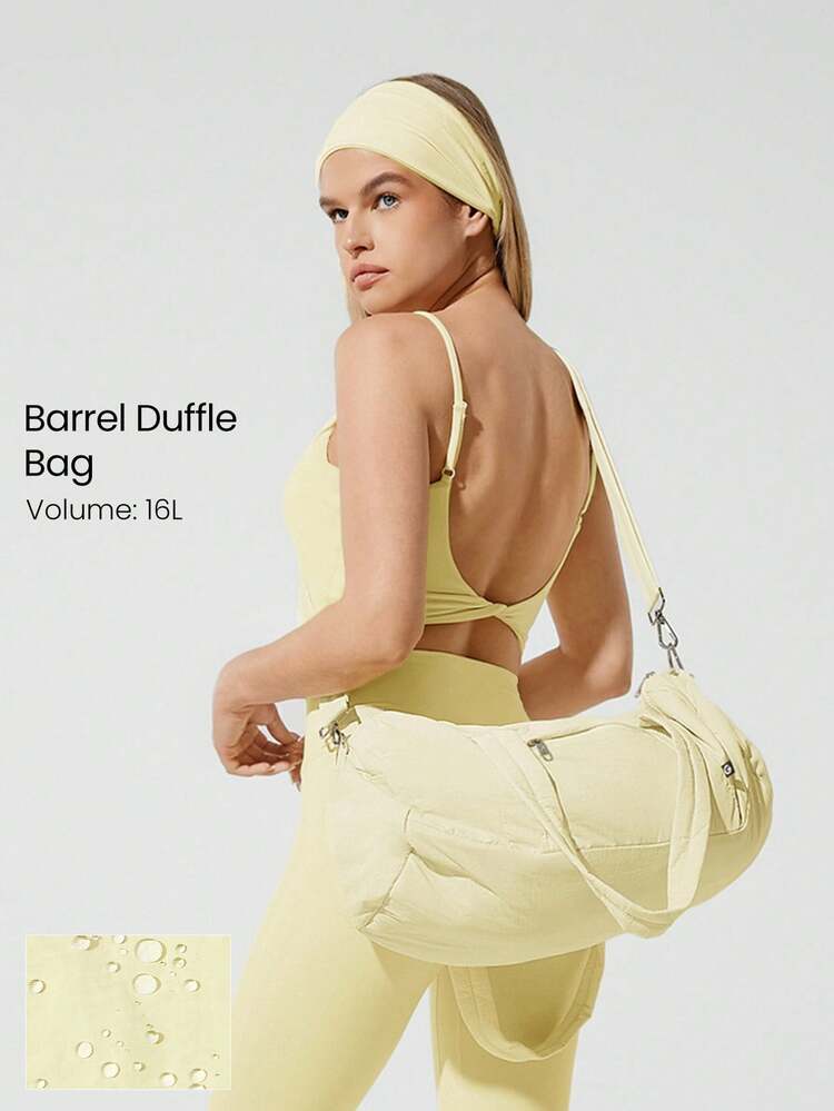 16L Max Large Capacity Carry Dual-Strap Duffle Zippered Bag Daily Active Casual