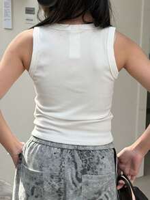 Dazy Kids Tween Girls Round Neck Knitted Bow Embroidered Top Summer - White - View 2