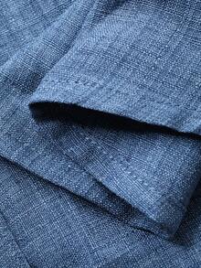 Livesso 2pcs/Set Women Sleeveless Tie Front Top And Love Print Skirt - Blue - View 7