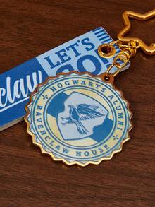 HARRY POTTER X SHEIN 绿色卡通蛇图案，英文字母金属钥匙扣 - 彩色 - 查看 3