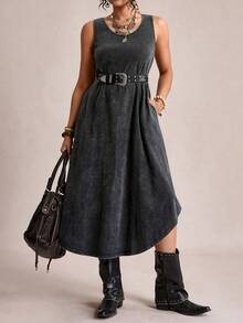 Freevana Đầm cotton 100% cỡ lớn, Đầm denim cho phụ nữ có thân hình đầy đặn, Quần áo mùa hè màu đen, không tay, cổ tròn, vải dệt kim co giãn, dài, mùa hè, thoải mái, thanh lịch, đầm đi nghỉ mát, đầm phong cách Boho, trang phục Halloween, đầm kín đáo, đầm mùa đông cho phụ nữ, đầm sang trọng, đầm cổ điển, đầm mùa hè màu đen, cổ tròn, không tay, đầm nhuộm tie-dye, trang phục mùa hè cho phụ nữ, đầm dài, đầm đơn giản kiểu phương Tây, đầm chữ A không tay, đầm cổ tròn, đầm vest cho mùa hè, trang phục đi nghỉ mát cho phụ nữ, đầm dài, đầm giả denim đen, đầm giả denim cho phụ nữ có thân hình đầy đặn, đầm denim cho phụ nữ có thân hình đầy đặn, đầm bất đối xứng cho phụ nữ, đầm high low, đầm bất đối xứng cho phụ nữ, đầm phong cách grunge, đầm denim không tay, đầm denim cho phụ nữ có thân hình đầy đặn, đầm denim 100% cotton, đầm không tay. - màu đen - Xem 7
