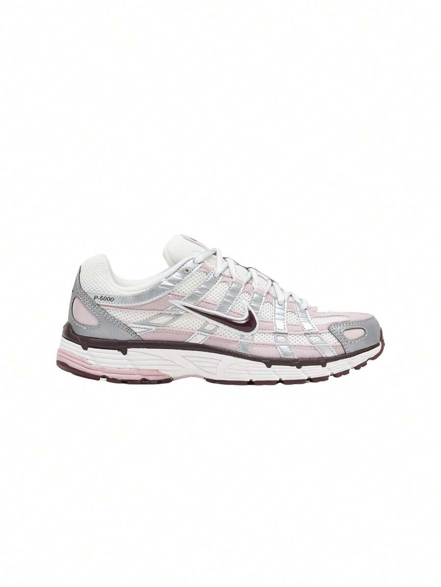 Nike P-6000 Women's Sneakers White / Pink IM6026 121 - Summit White/Metallic Silver/Burgundy Crush/Plum Chalk - View 1