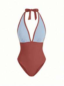 Swim Oasis Bộ đồ bơi liền thân cao cấp Sunner Vacation Elegant Romantic Starfish Decor - Rỉ Nâu - Xem 4