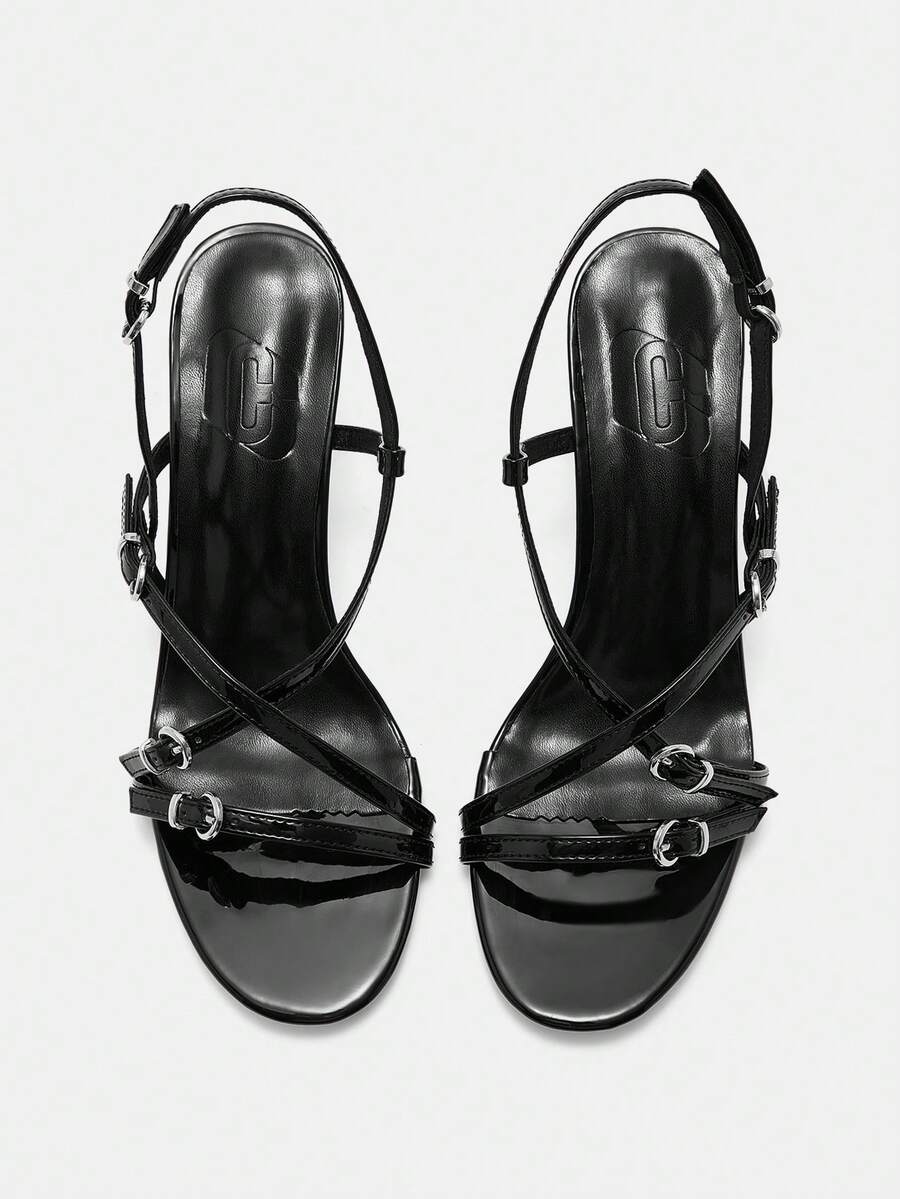 CUCCOO CURVES Women Shoes Women Pointed Head Round Head Design Daily Versatile Fashion Wide Last High Heels - Black - View 1