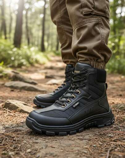 Bota Táctica Outdoor Senderismo Hombre Storm Colores Antiderrapante
