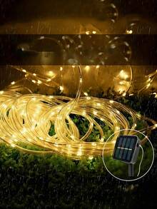 1 Đèn ống năng lượng mặt trời ngoài trời - 300/200/100/50 hạt LED, kèm tấm pin năng lượng mặt trời, 8 chế độ chiếu sáng, chống nước IPX4, thích hợp cho hồ bơi, đám cưới, Giáng sinh, sân vườn, trang trí lối đi, Halloween, trang trí ngày lễ và chiếu sáng tạo không khí, trang trí sân vườn, đèn LED dây, hoàn hảo cho hiên nhà, vườn, hàng rào, cây cối, bạt nhún, đám cưới, tiệc sinh nhật, trang trí Giáng sinh, đáp ứng 11 nhu cầu trang trí ngày lễ. - Nhiều màu - Xem 10