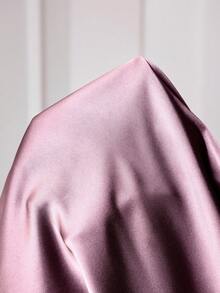 Miaspire Women's Elegant Petal Sleeve Pleated Loose Top, Satin & Contrast Lace, Summer - Purple - View 10