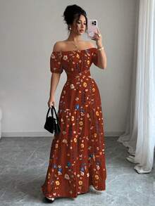 Elenzga Rochie lungă elegantă cu bretele spaghete, fără spate, pentru femei, mărime standard - Burgundia - Vizualizare 3