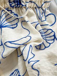 Soleia Casual V-Neck Tie Backless Textured Fabric White Women Tank Top, Suitable For Party, Holiday, Date, Valentine's Day, Afternoon Tea - Multicolor - View 6