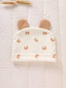 7件套新生儿小熊印花长袖连体衣礼盒套装 - 彩色 - 查看 4