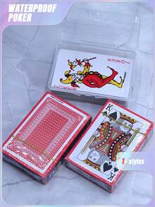 SHEIN 2 Poker Cards ,Playing Cards, Standard Poker Cards, Adult Playing Cards, Waterproof Playing Game Cards, Large Premium Joker Cards, Christmas Gift, Festive Party Supplies, Playing Cards, Party Card Games, Cards Game, Card Deck Box, Cards, Playing Cards,Card Games, Playing Cards, Poker Card Games - Multicolor - View 9
