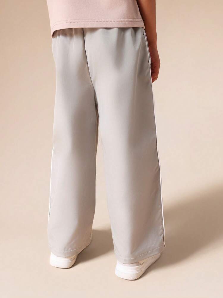 Wide Leg Sweatpants With Drawstring Waist