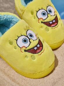 SpongeBob SquarePants | SHEIN 儿童家居拖鞋 - 黃色 - 查看 3
