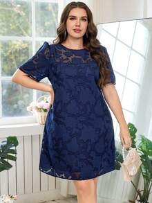 Women Mini Dresses - Blue - View 6