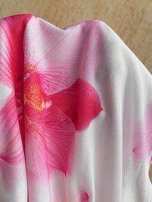 Soleia 女士印花露背吊带镂空两件套，夏季时尚 - 彩色 - 查看 9