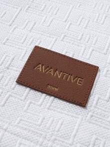 EGENSIO 男士提花纹理纯色罗纹领 Polo 衫 - 白色 - 查看 5