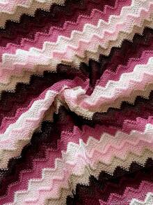 Soleia 女士性感波西米亚度假风露背系带吊带上衣和撞色锯齿印花迷你裙套装 - 彩色 - 查看 9