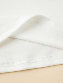 EMERY ROSE Western Elements Embroidered Pattern Women's Round Neck Short Sleeve T-Shirt - White - View 3