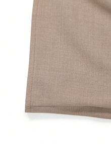 Balvessa Áo kiểu nữ không tay cổ tàu màu trơn thanh lịch - Màu Khaki - Xem 4