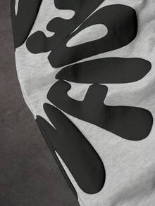 SLATEMANN Pantalones deportivos casuales de moda callejera para hombres con doble cintura - Gris Claro - Ver 3