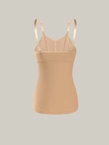 SHEIN 3pcs/Set Women's Seamless Minimalist Solid Color Maternity Bras, High-Quality, High Cost-Effective, Comfortable, Portable, Long Style - Multicolor - View 6