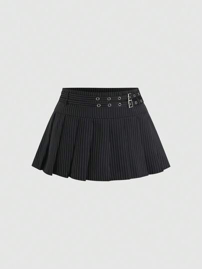 Sweetra 女士新款优雅复古性感系带A字超短裙