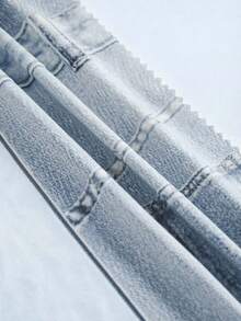 SHEIN 2pcs Young Girl Set: Black Round Neck Knit T-Shirt And Slim Fit Casual Pants,Streetwear Casual Game Day  Back To School - Multicolor - View 4