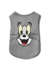 TOM & JERRY X SHEIN 1pc Cute Cartoon Printed Pet Vest, For Cats And Dogs, Available In Sizes XXS-XXXXXL, From Extra Small To Extra Large - Grey - View 6
