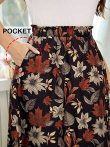 Reflora Plus Size Women Summer Casual Printed Pocket Skirt Carnival Costume Look 2026 Women Carnival Costume Spring Breaks Floral Vacations Summer Skirt - Multicolor - View 7