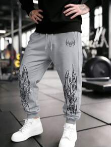 GymBeat Pantalones deportivos para hombres - Gris Claro - Ver 5